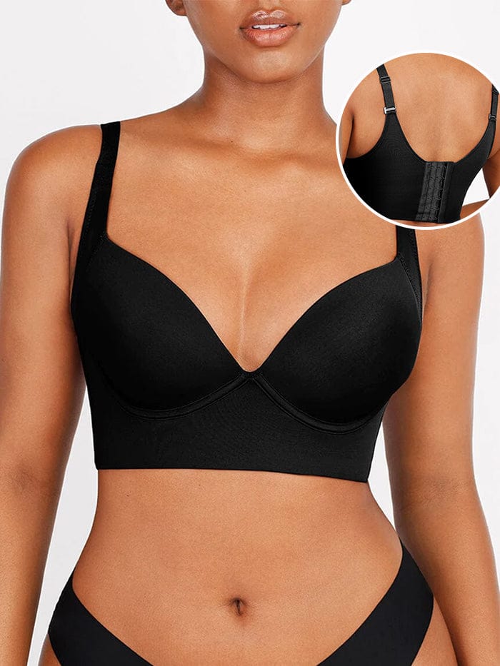 Sexy Lingerie Deep Cup Bra Hides Back Fat Diva Look Bra With Shapewear  Incorporated 