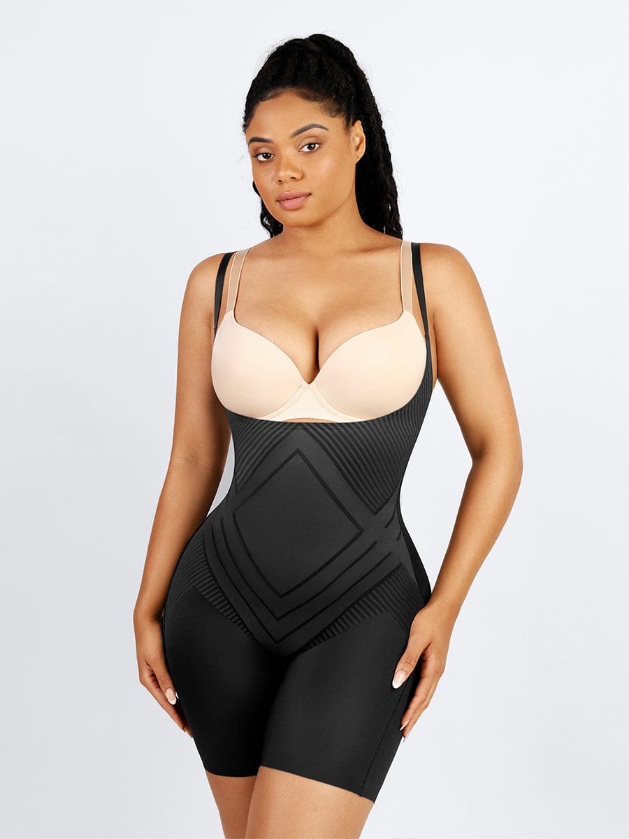 Middle compression mid-thigh slimming body shaper.