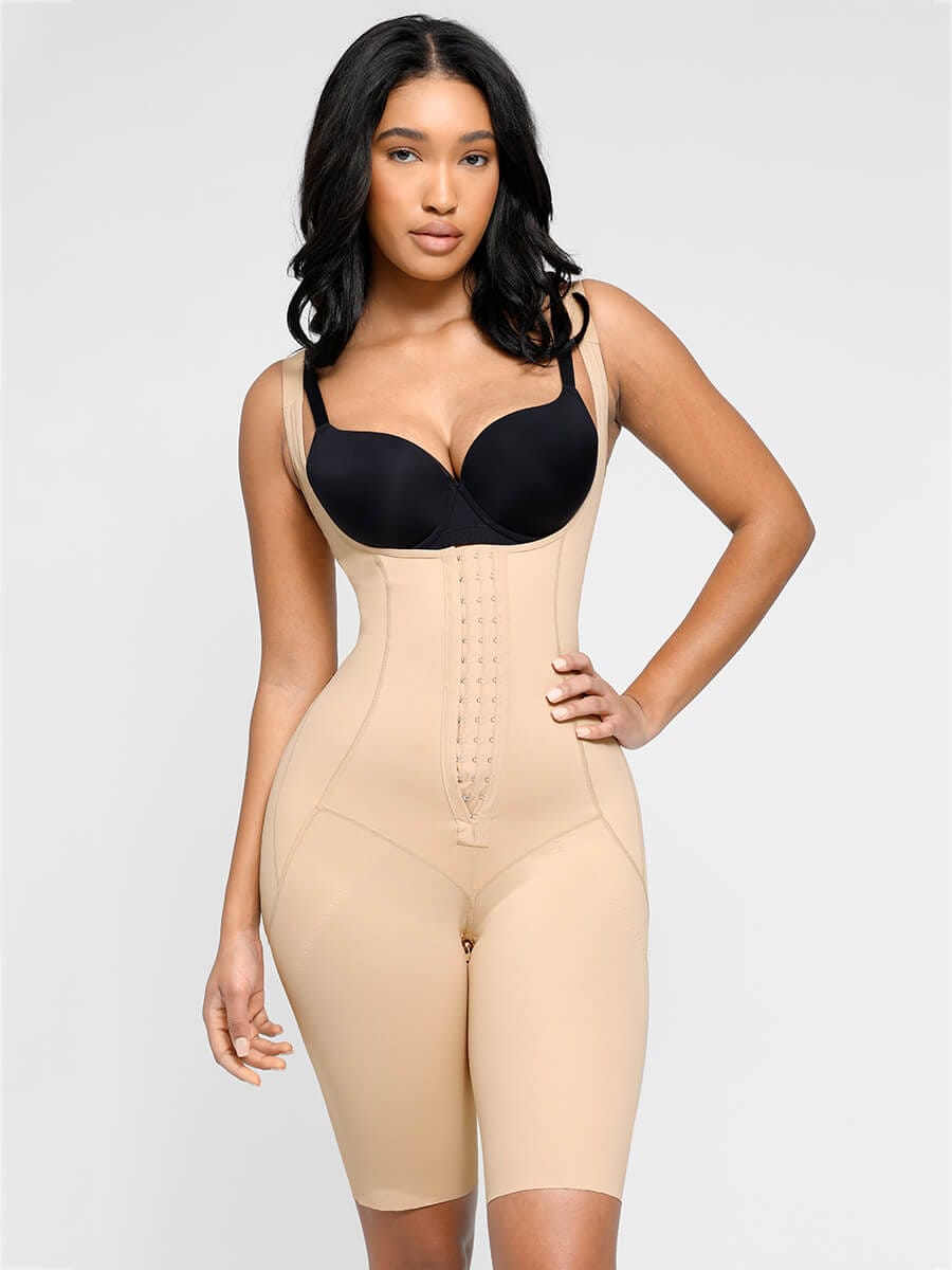 Wholesale Low-cut Back Body Shaper with Built-in Removable Fake Buttocks