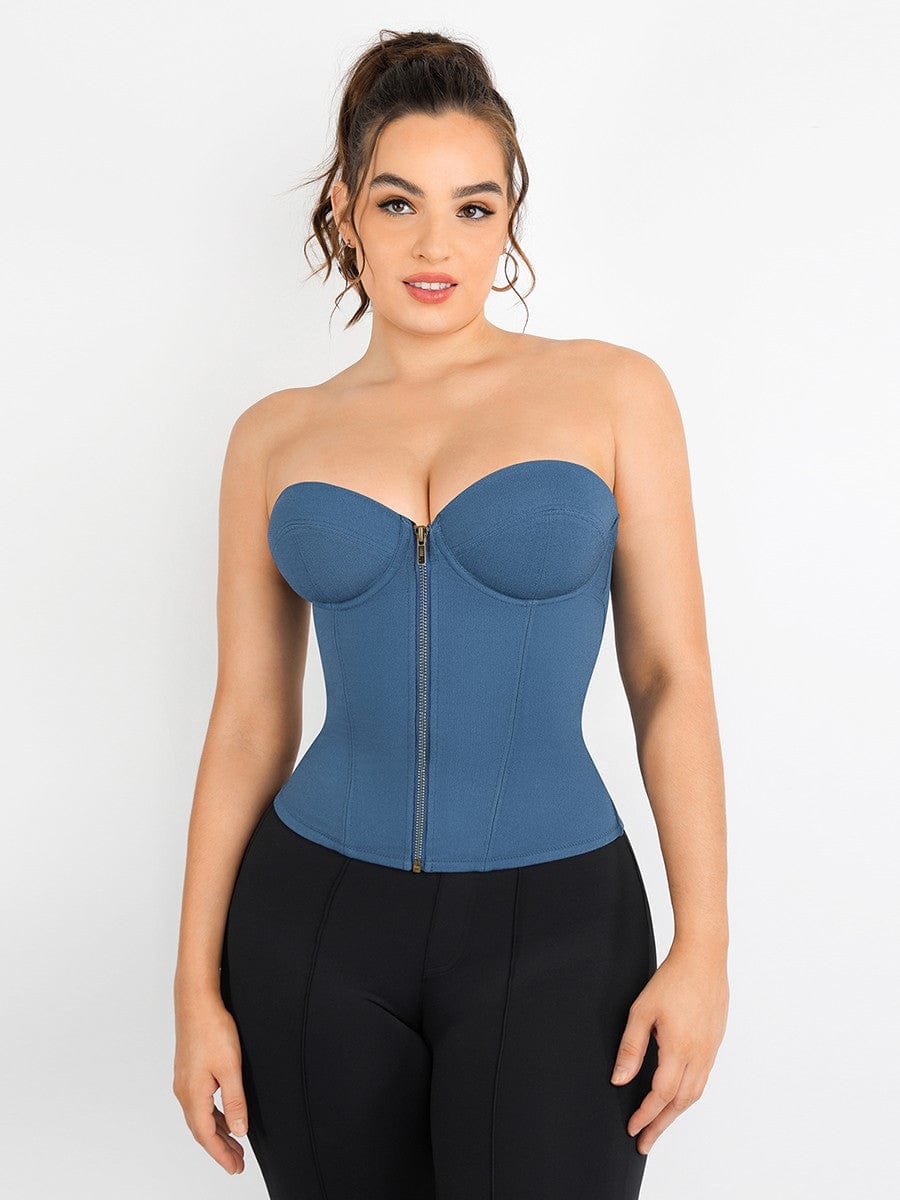 Wholesale Post-Operative Breast-Covering Side-Zip Body Shaper