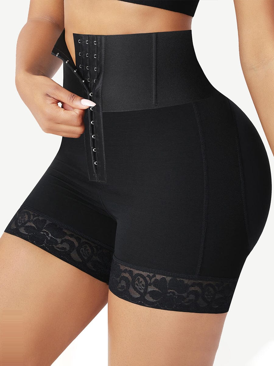 Underbust Shaper With Straps Mid Thight Shapewear Tummy Control Butt  Lifting Body Shaper For Women Mid Back Compression size XL Color Black