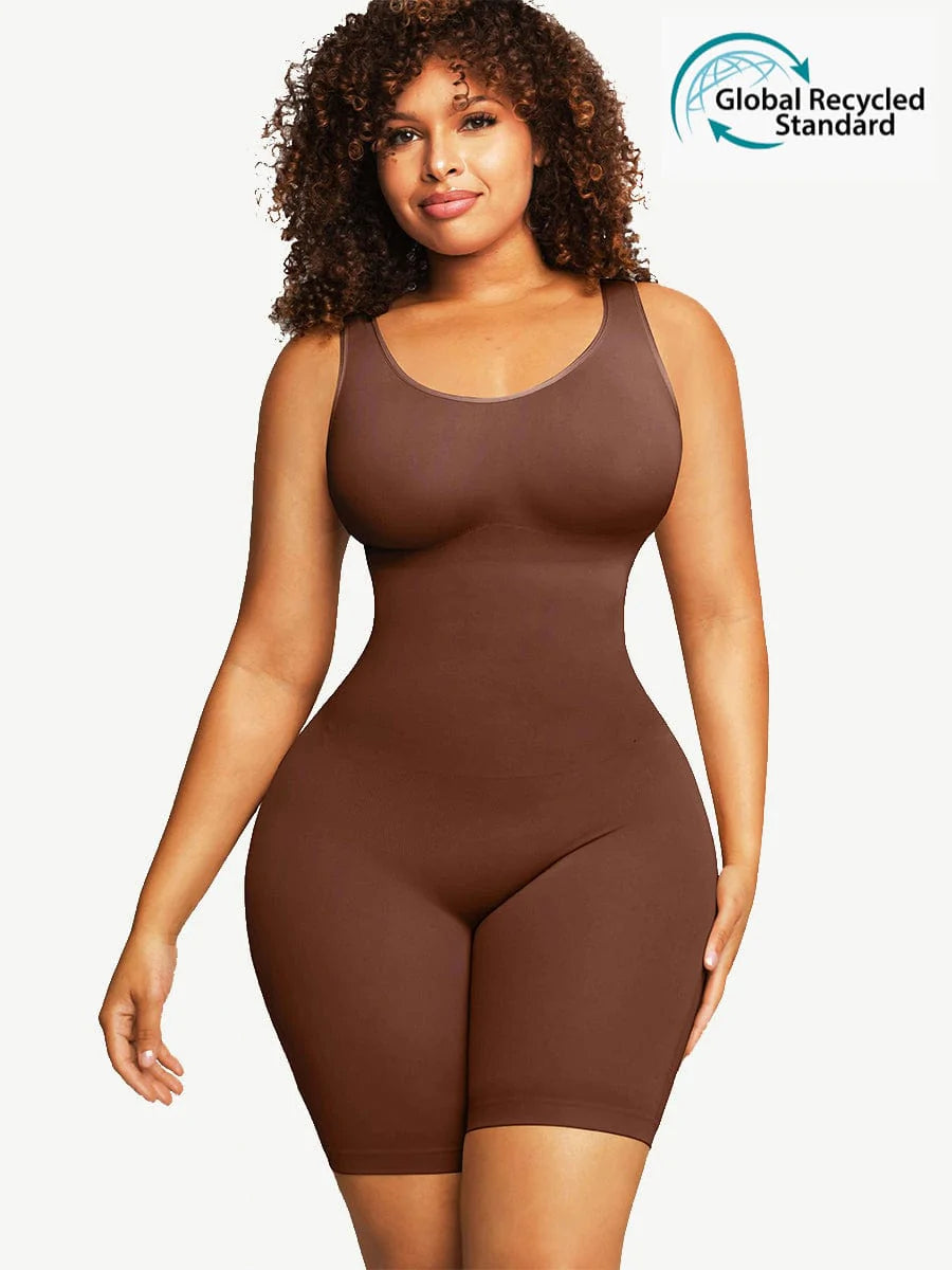 fartey Women's Tummy Control Shapewear, Sleeveless Bodysuit Basic Top  Jumpsuit, Seamless Smooth Slimming Body Shaper