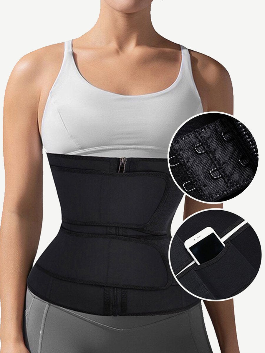 Latex double belt waist buy trainer