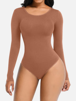 Wholesale Seamless Bodysuit Long Sleeve Slim Corset Shapewear Bodysuit