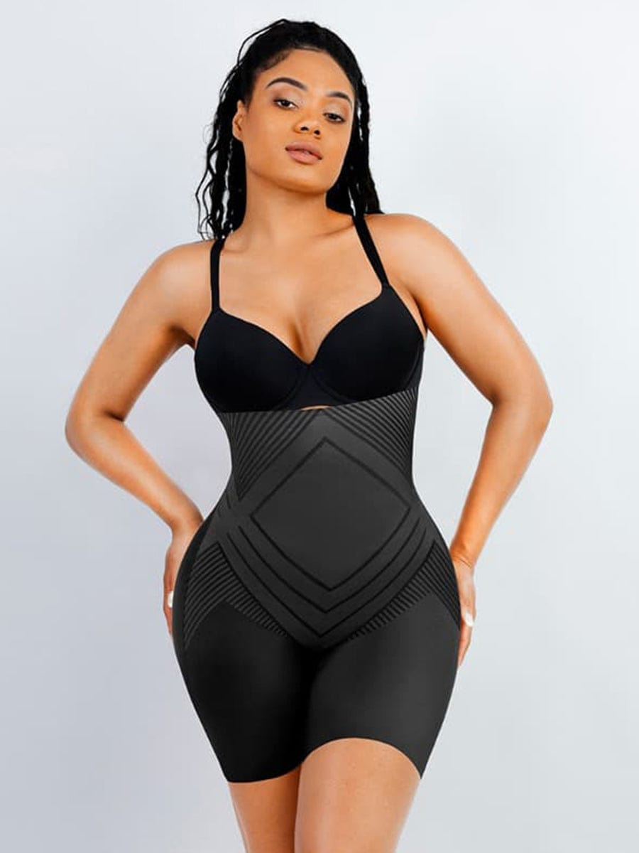 High Waist Womens Plus Size Shapewear Bodysuit With Removable