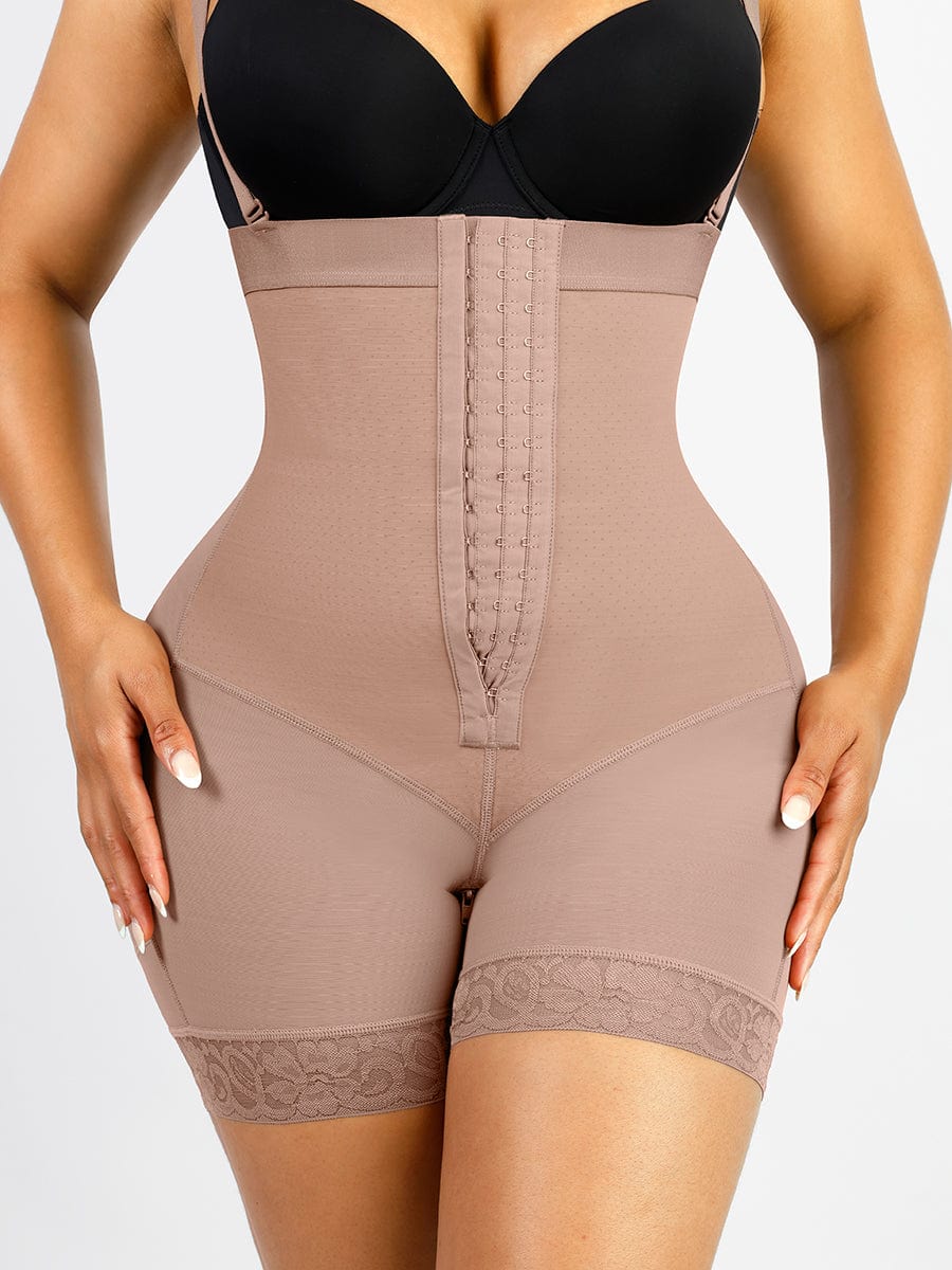 Wholesale 3 hook Fancy Cupped Mid-Thigh Tummy Control Shapewear
