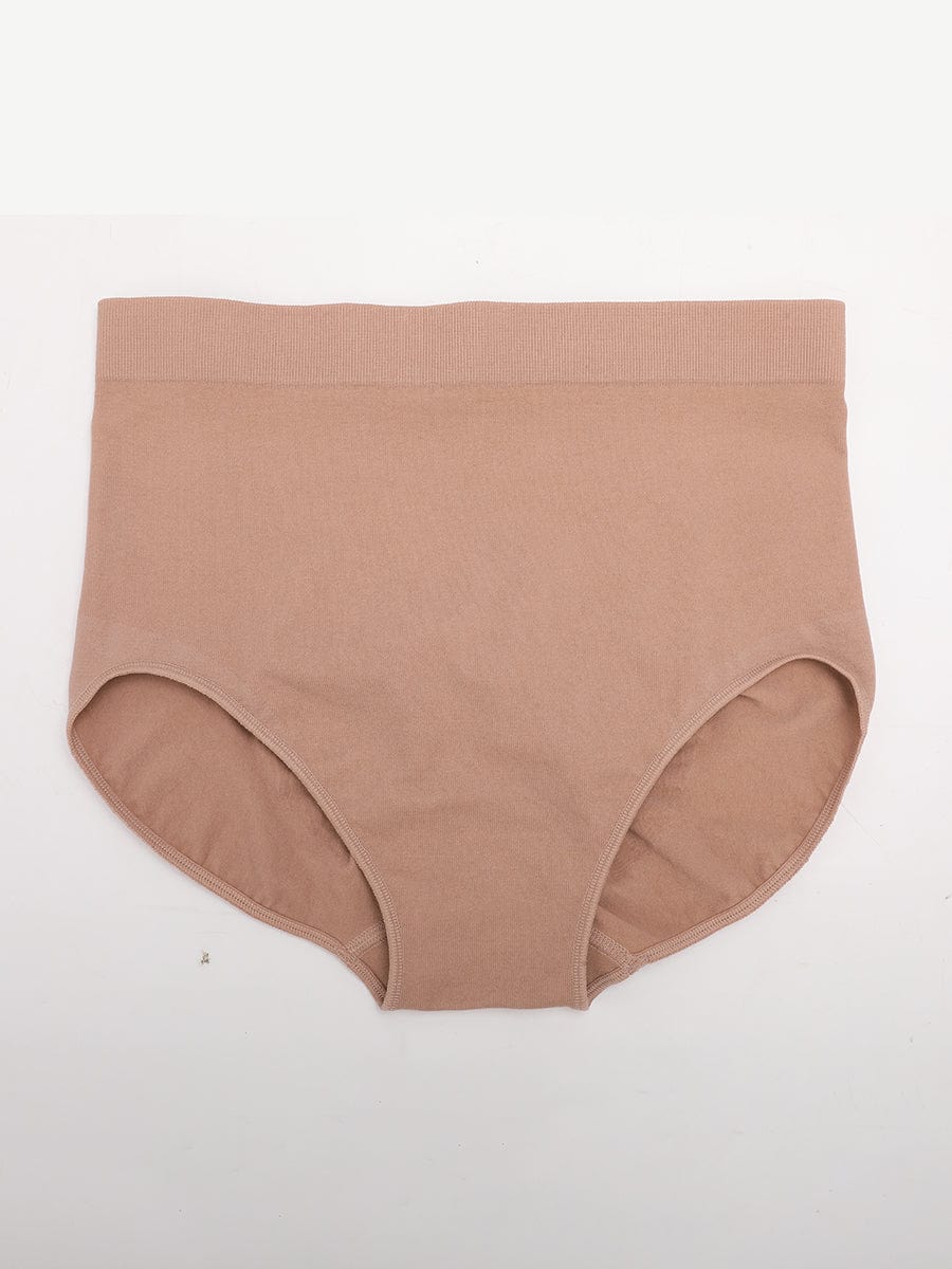 Wholesale Seamless High-Waist Tummy Control Antibacterial Peach Hip Brief