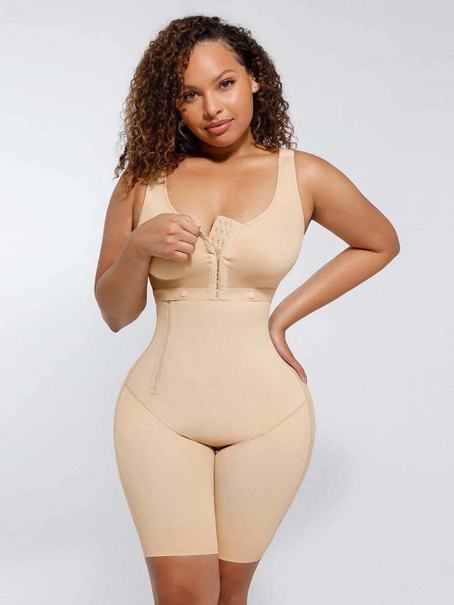 Wholesale Post-Operative Breast-Covering Side-Zip Body Shaper