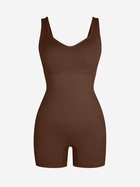 Wholesale Eco-friendly🌿 Seamless Ribbed V-Neck Shapewear Romper