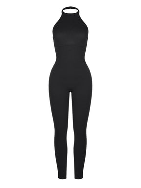 Wholesale One Piece Halter Thigh Slimming Shapewear Jumpsuits