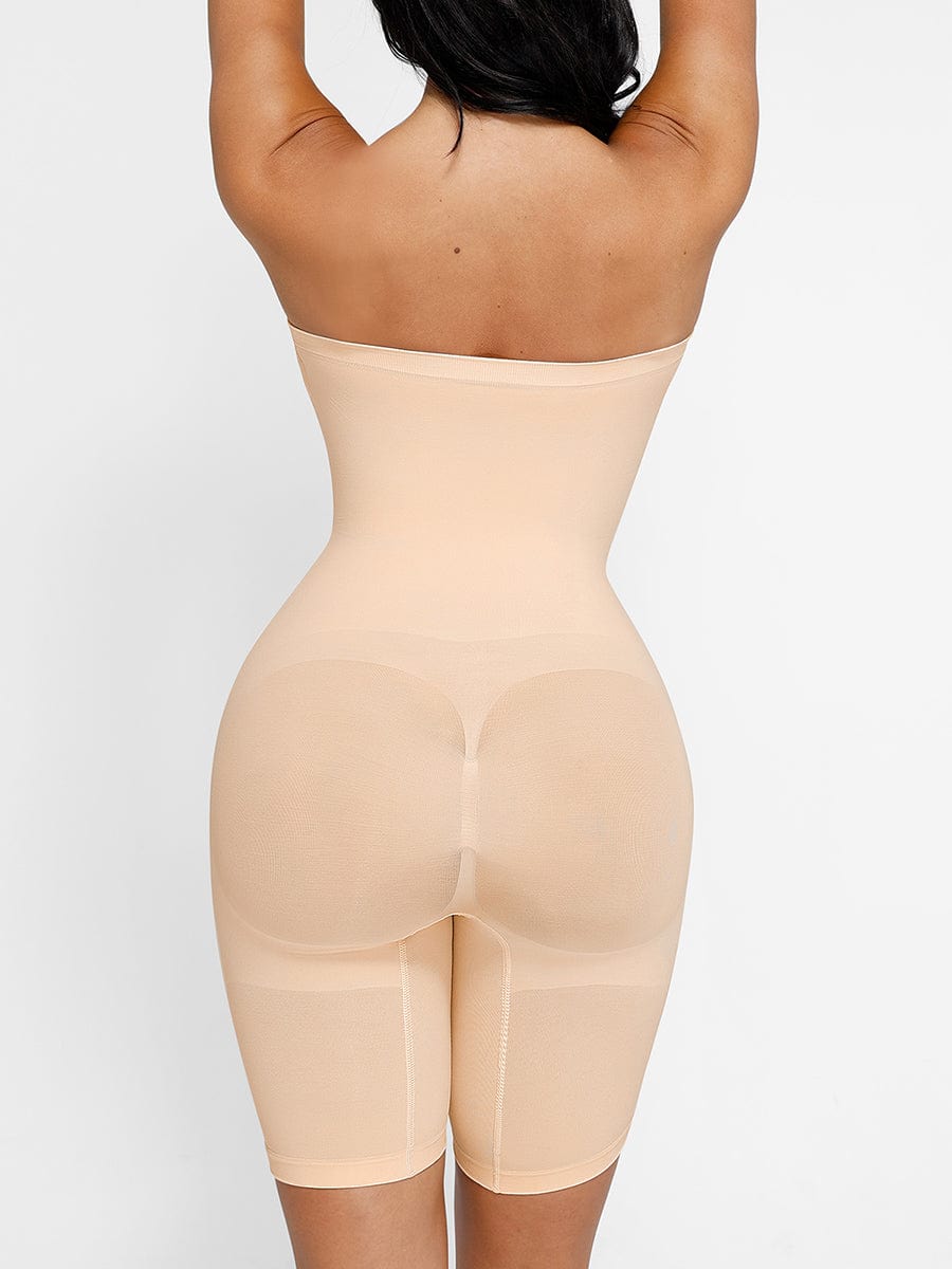 Wholesale Seamless Sculpt Strapless Shortie Bodysuit Butt Lifting Bodyshaper