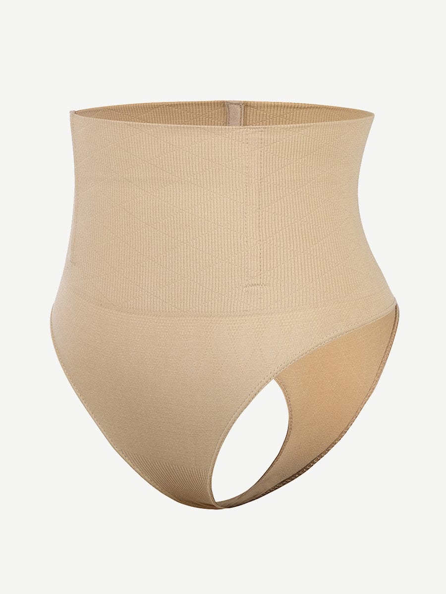 SURE YOU LIKE Women's Tummy Control Underpants High Waist Bodice String  Shapewear Thong Seamless Figure Shaping Underwear S-XXL
