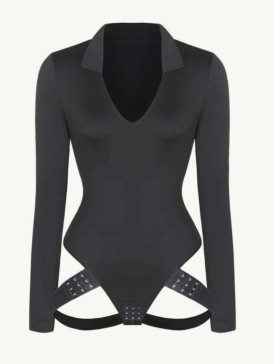 VA Bien 5264 Womens Black Strapless Shapewear Thong Bodysuit 36b BHFO for  sale online