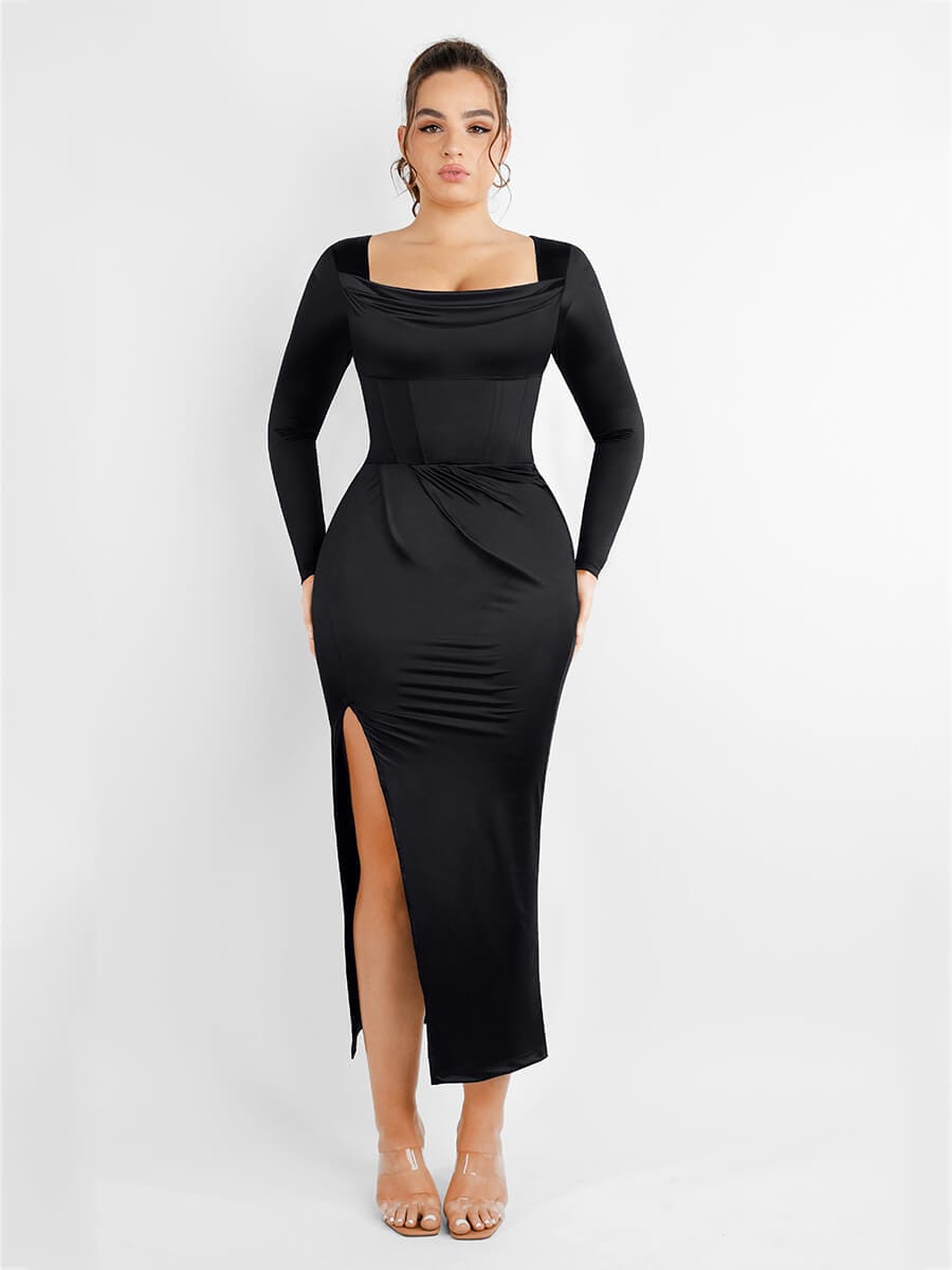 online wholesale store Shapewear Bodysuit for Women Tummy Control Long  Sleeve Thong Bodycon