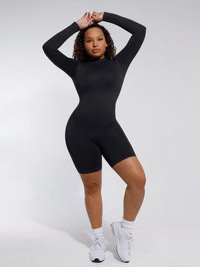 Wholesale Seamless Turtleneck Jumpsuit with Removable Cups