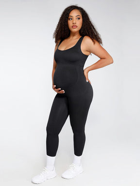 Wholesale Seamless Eco-friendly🌿 Back Lifting Abdominal Supports Maternity Catsuit Jumpsuit