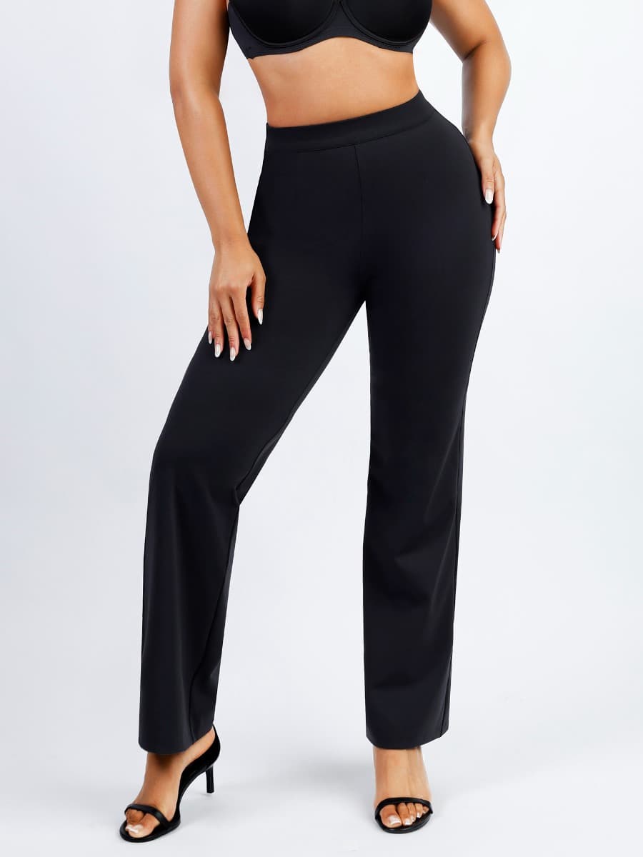Wholesale Womens Plus Size High Waist Tummy Control Sports Leggings With  Side Pockets - Black