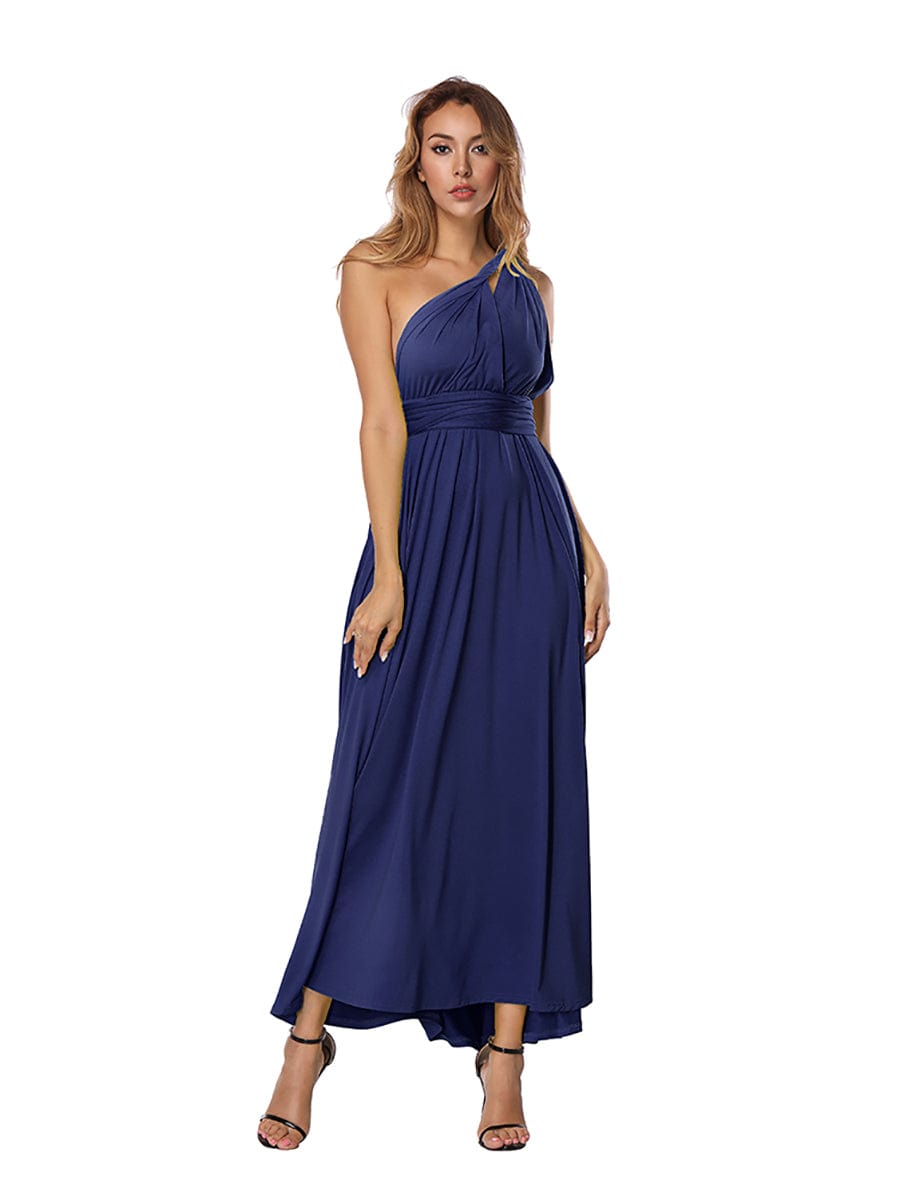 Women'S Sexy Deep V Neck Backless Multi-Rope Cross Back Bandage Maxi Party Long Dress