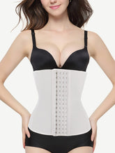 Smoothing 4 Hooks White Latex Waist Cincher Curve-Creating