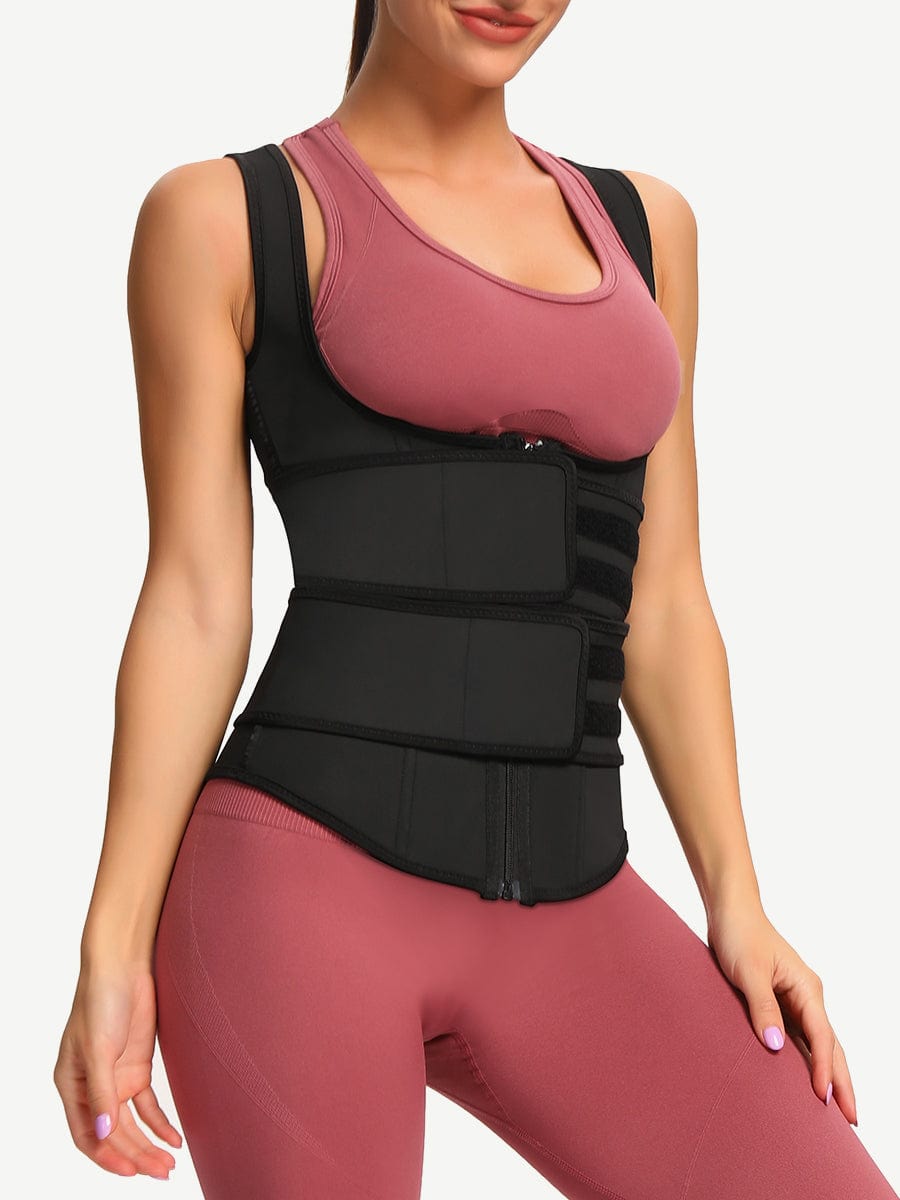 Gym Waist Trainers Vest for Women, Waist Corset Double Belt, Highest  Compression