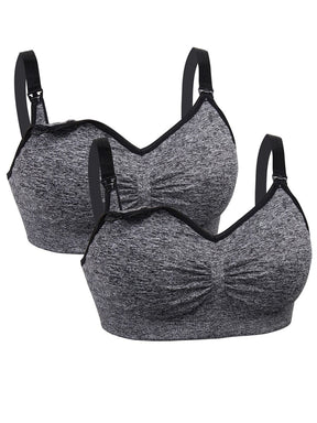 Wholesale Solid Color Women'S 2 Pack Wireless  Free Bra Extenders Seamless Bra