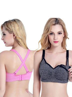 Wholesale Solid Color Women'S 2 Pack Wireless  Free Bra Extenders Seamless Bra