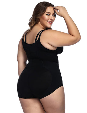 Tummy Control Black Butt Lifting Body Shapewear Cami Straps Fitness