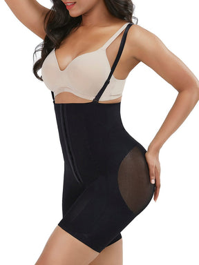 Wholesale Black Seamless Sheer Mesh Full Body Shaper Abdominal Control