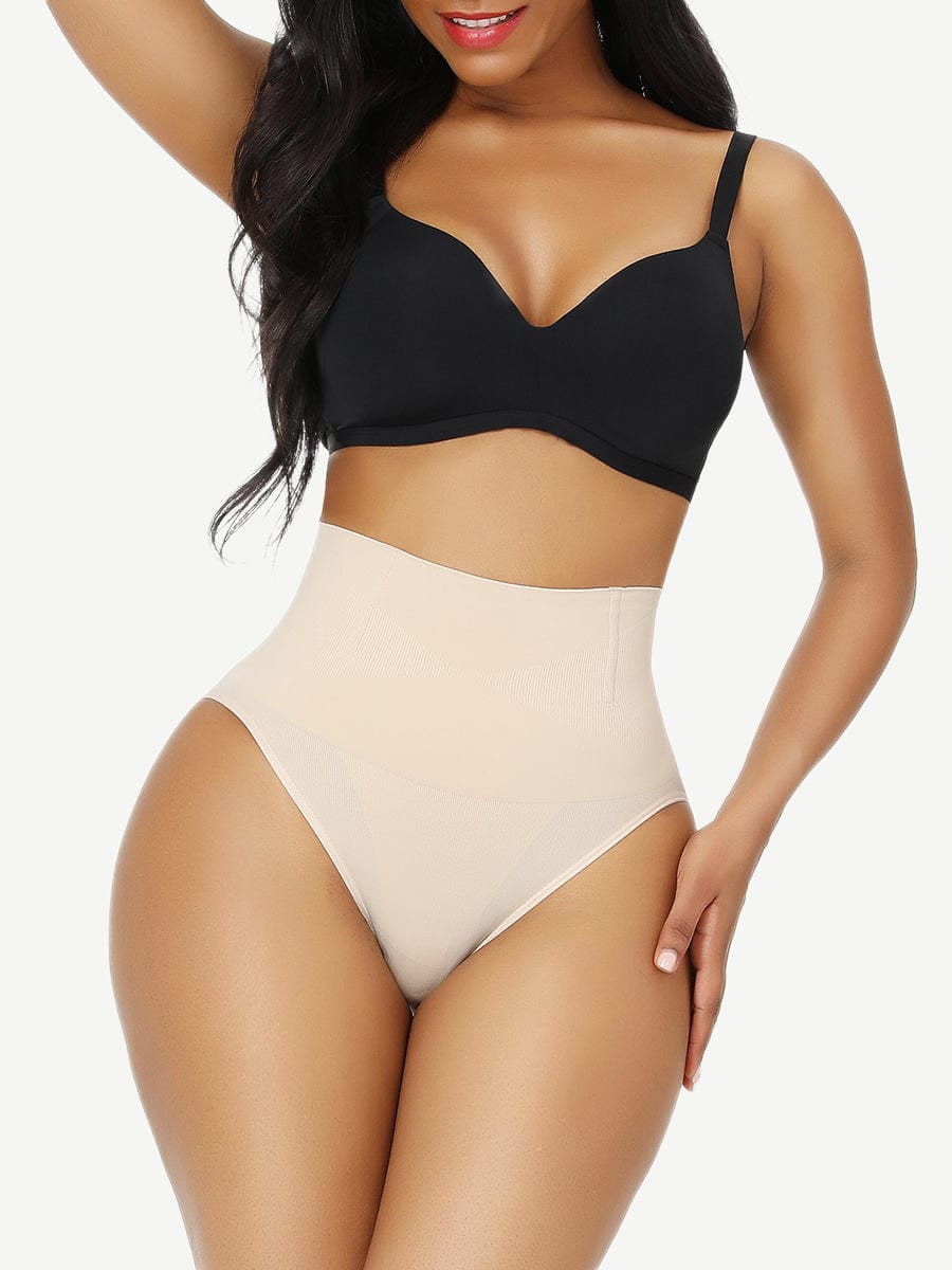 Seamless Waist Tummy Control Bodysuit With Thong And Butt Lifter