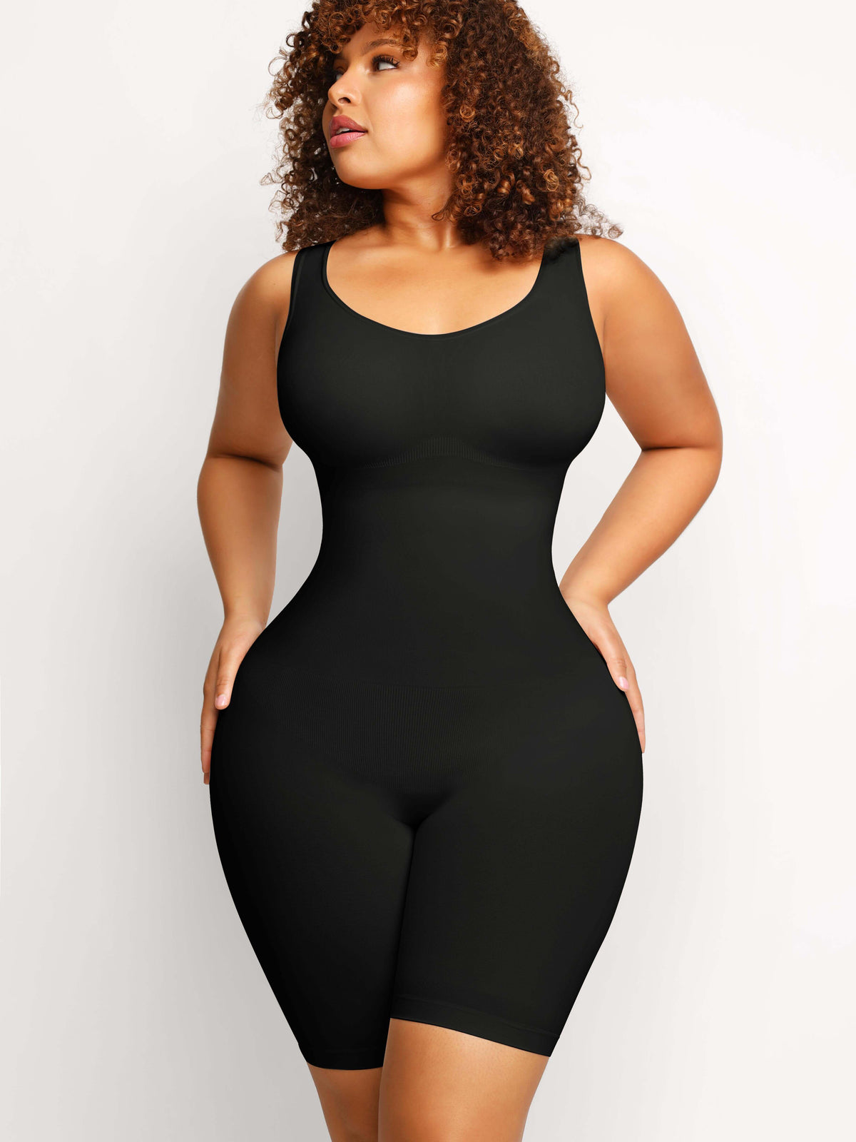 SHAPERX Tummy Control Shapewear for Women Seamless Fajas Bodysuit Open Bust  Mid