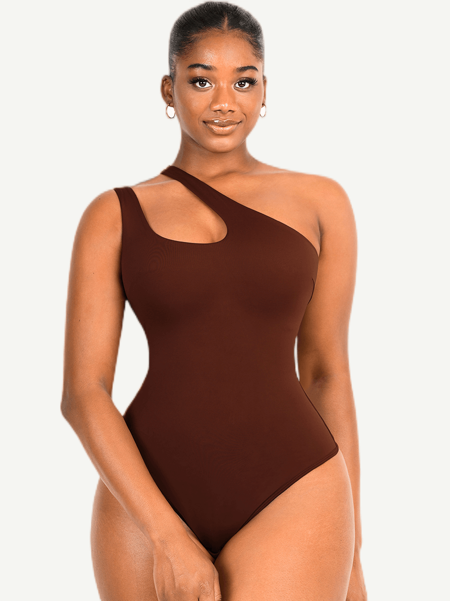 Women Strapless Bodysuit Ribbed One Piece Thong Shapewear Off Shoulder Tops  Leotard Removable Straps Tummy Control Body Shaper