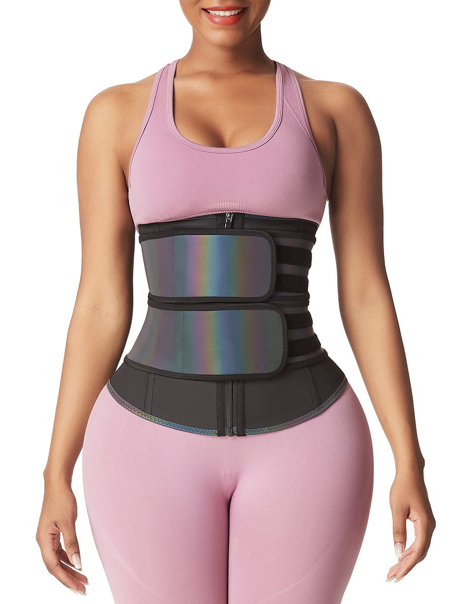 Private Label Double Belts Best Waist Trainer Tummy Control Latex