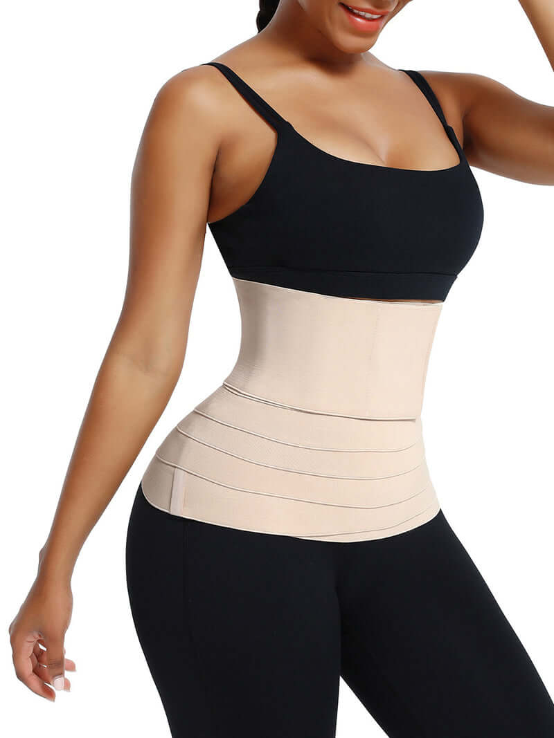 Solid Breathable Tummy Control Belt, Velcro Slimming Postpartum Belly Belt,  Women's Underwear & Shapewear 2024 - $7.99
